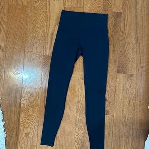 WunderTrain Lululemon HighRise Navy Blue Leggings